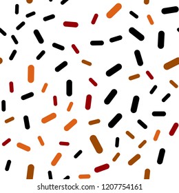 Dark Red vector seamless texture with colored lines. Shining colored illustration with sharp stripes. Pattern for ads, posters, banners.