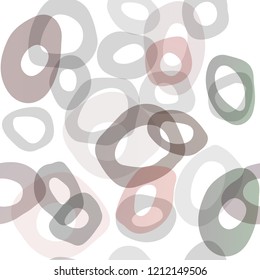 Dark Red vector seamless texture with disks. Blurred decorative design in abstract style with bubbles. Design for textile, fabric, wallpapers.