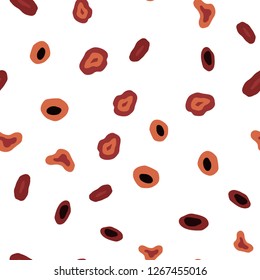 Dark Red vector seamless texture with disks. Blurred decorative design in abstract style with bubbles. Pattern for design of window blinds, curtains.