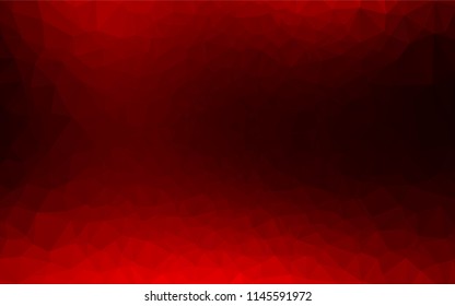 Dark Red vector shining hexagonal template. A sample with polygonal shapes. Brand new style for your business design.