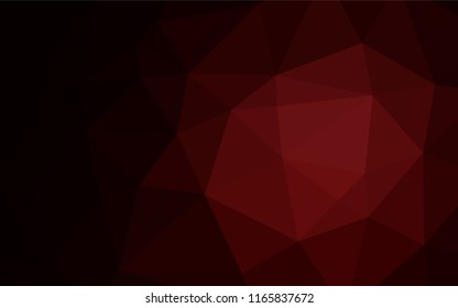 Dark Red vector shining hexagonal pattern. A vague abstract illustration with gradient. A completely new design for your business.