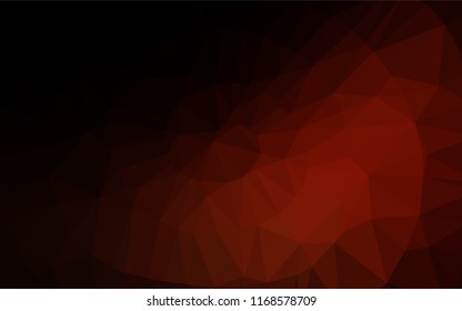 Dark Red vector shining hexagonal pattern. An elegant bright illustration with gradient. Brand new style for your business design.