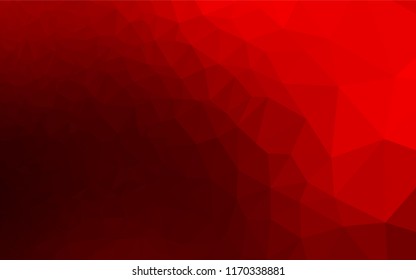 Dark Red vector shining hexagonal template. An elegant bright illustration with gradient. A new texture for your design.