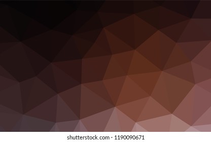Dark Red vector shining hexagonal template. Brand new colored illustration in blurry style with gradient. The elegant pattern can be used as part of a brand book.