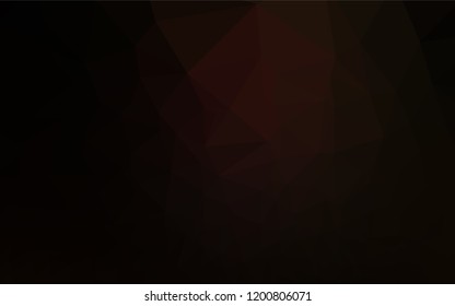 Dark Red vector shining hexagonal pattern. Shining colored illustration in a Brand new style. Triangular pattern for your business design.
