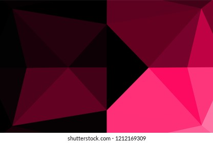 Dark Red vector shining hexagonal template. Brand new colored illustration in blurry style with gradient. Brand new style for your business design.