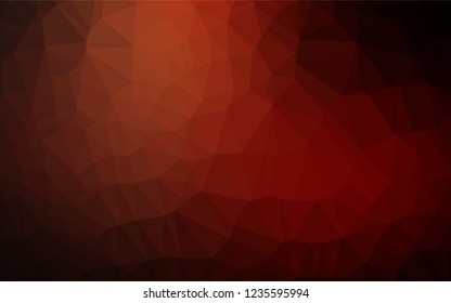 Dark Red vector shining hexagonal template. A vague abstract illustration with gradient. The textured pattern can be used for background.