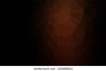 Dark Red vector shining hexagonal pattern. A sample with polygonal shapes. A completely new template for your business design.