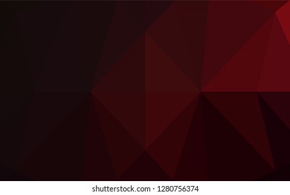Dark Red vector shining hexagonal template. Colorful illustration in abstract style with gradient. A new texture for your design.