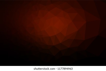 Dark Red vector shining  template. Shining illustration, which consist of triangles. The elegant pattern can be used as part of a brand book.