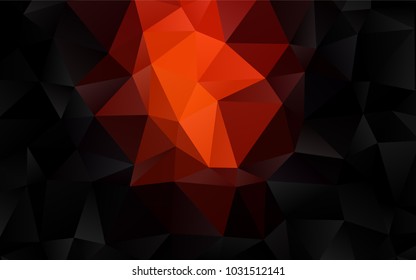 Dark Red vector shining triangular pattern. Brand-new colored illustration in blurry style with gradient. A completely new template for your business design.