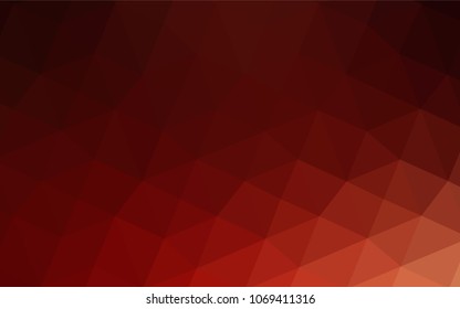 Dark Red vector shining triangular backdrop. Colorful illustration in abstract style with gradient. Brand-new design for your business.