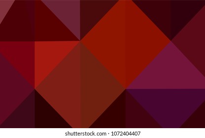 Dark Red vector shining triangular layout. Triangular geometric sample with gradient.  A completely new template for your business design.