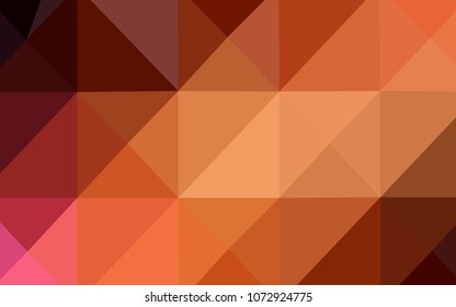 Dark Red vector shining triangular cover. A completely new color illustration in a  polygonal style. A new texture for your design.