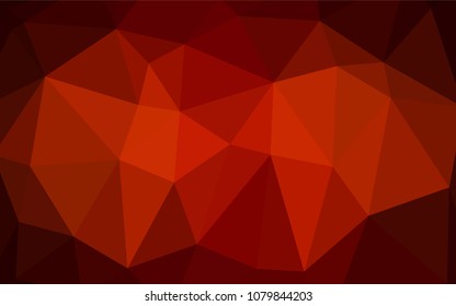 Dark Red vector shining triangular layout. Shining colored illustration in a new style. The best triangular design for your business.