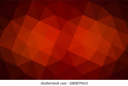 Dark Red vector shining triangular cover. Shining colored illustration in a new style. The best triangular design for your business.
