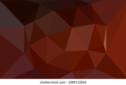 Dark Red vector shining triangular layout. Glitter abstract illustration with an elegant triangles. A completely new design for your leaflet.