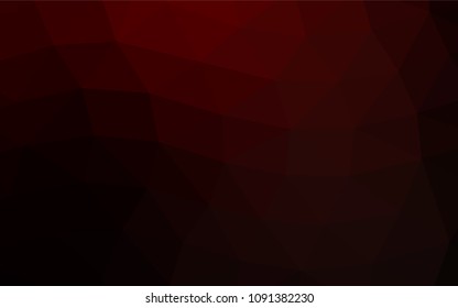 Dark Red vector shining triangular template. Creative geometric illustration in Origami style with gradient. Brand new design for your business.