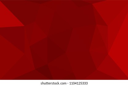 Dark Red vector shining triangular backdrop. Modern abstract illustration with triangles. New template for your brand book.