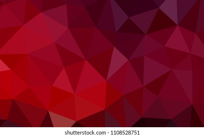 Dark Red vector shining triangular layout. Colorful illustration in abstract style with triangles. Polygonal design for your web site.