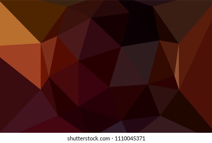 Dark Red vector shining triangular cover. Colorful abstract illustration with triangles. A completely new design for your leaflet.