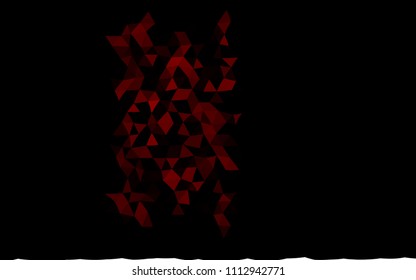 Dark Red vector shining triangular pattern. A sample with polygonal shapes. A new texture for your design.