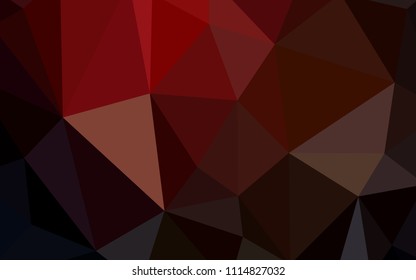 Dark Red vector shining triangular layout. Modern abstract illustration with triangles. A new texture for your web site.