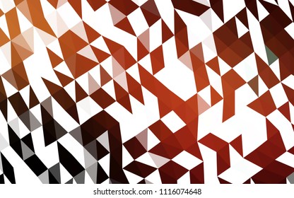 Dark Red vector shining triangular background. A sample with polygonal shapes. The elegant pattern can be used as part of a brand book.