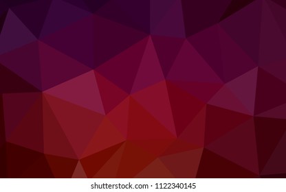Dark Red vector shining triangular cover. A completely new color illustration in a polygonal style. Template for cell phone's backgrounds.