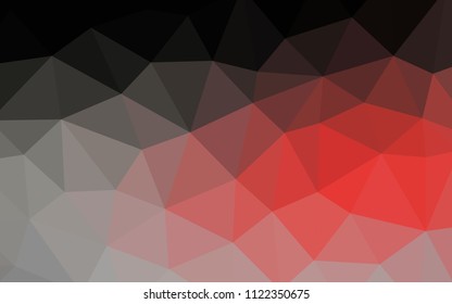 Dark Red vector shining triangular layout. Elegant bright polygonal illustration with gradient. Best triangular design for your business.
