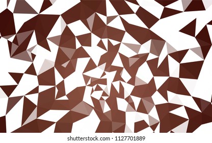 Dark Red vector shining triangular layout. Shining colorful illustration with triangles. A completely new design for your leaflet.