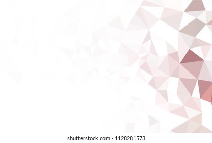Dark Red vector shining triangular backdrop. Glitter abstract illustration with an elegant triangles. Brand new style for your business design.