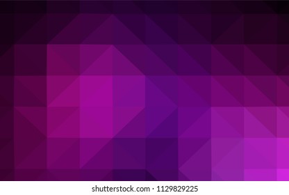 Dark Red vector shining triangular layout. Polygonal abstract illustration with gradient. Template for cell phone's backgrounds.