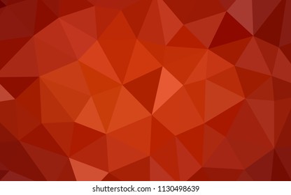 Dark Red vector shining triangular backdrop. Shining polygonal illustration, which consist of triangles. A new texture for your web site.