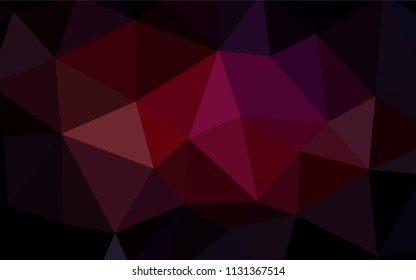 Dark Red vector shining triangular layout. Modern abstract illustration with triangles. A new texture for your web site.