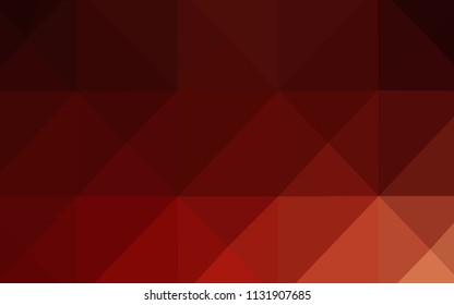 Dark Red vector shining triangular cover. Glitter abstract illustration with an elegant design. The best triangular design for your business.