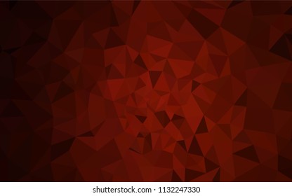 Dark Red vector shining triangular layout. A sample with polygonal shapes. Brand new design for your business.