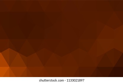 Dark Red vector shining triangular backdrop. Glitter abstract illustration with an elegant triangles. A new texture for your web site.
