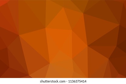 Dark Red vector shining triangular cover. Colorful illustration in abstract style with triangles. Template for cell phone's backgrounds.