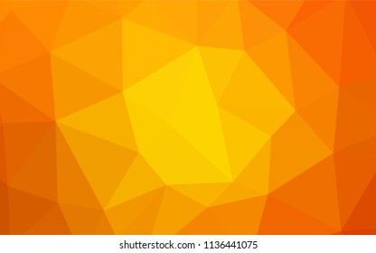 Dark Red vector shining triangular backdrop. Creative illustration in halftone style with triangles. Template for cell phone's backgrounds.