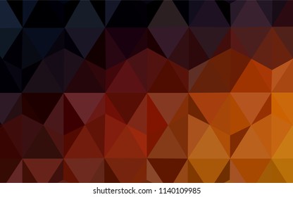 Dark Red vector shining triangular layout. Colorful abstract illustration with triangles. Triangular pattern for your design.