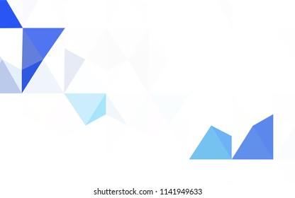 Dark Red vector shining triangular backdrop. Geometric illustration in Origami style with gradient.  New template for your brand book.