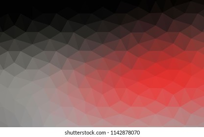 Dark Red vector shining triangular layout. Triangular geometric sample with gradient.  A new texture for your web site.