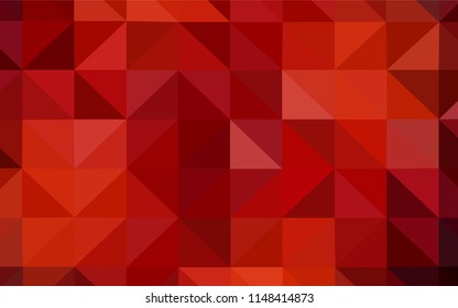 Dark Red vector shining triangular backdrop. Elegant bright polygonal illustration with gradient. Brand new style for your business design.