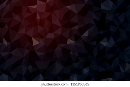 Dark Red vector shining triangular backdrop. Colorful abstract illustration with triangles. Pattern for a brand book's backdrop.