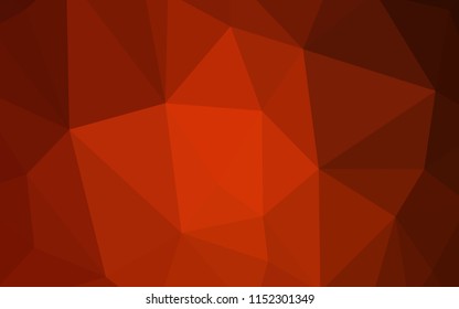 Dark Red vector shining triangular layout. Polygonal abstract illustration with gradient. Brand new design for your business.