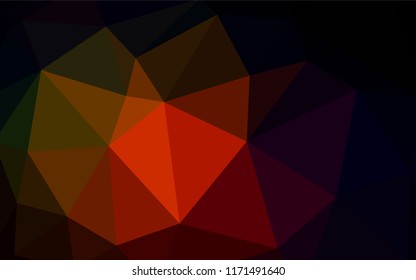 Dark Red vector shining triangular layout. A completely new color illustration in a polygonal style. Completely new template for your banner.