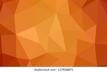 Dark Red vector shining triangular backdrop. Colorful illustration in polygonal style with gradient. A completely new design for your leaflet.