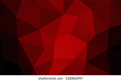 Dark Red vector shining triangular layout. A completely new color illustration in a polygonal style. New template for your brand book.