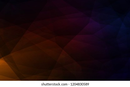 Dark Red vector shining triangular layout. Colorful abstract illustration with triangles. Completely new template for your banner.